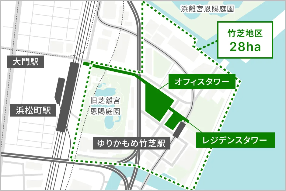 竹芝エリアマップ