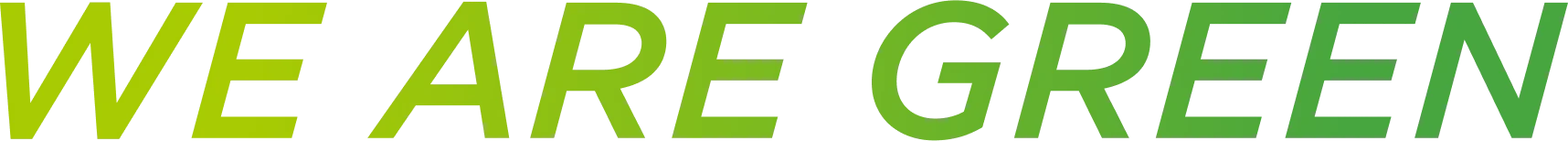 WE ARE GREEN