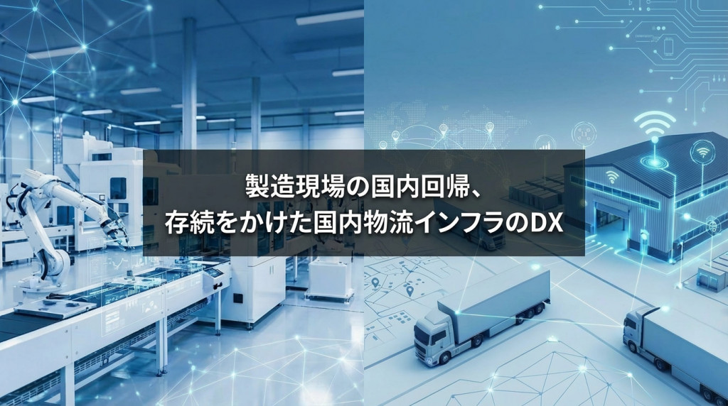 製造現場の国内回帰、存続をかけた国内物流インフラのDX 