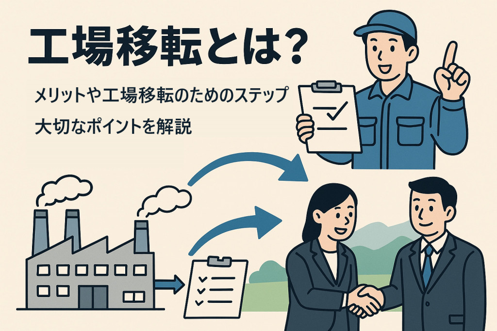 工場移転とは？メリットや工場移転のためのステップと大切なポイントを解説