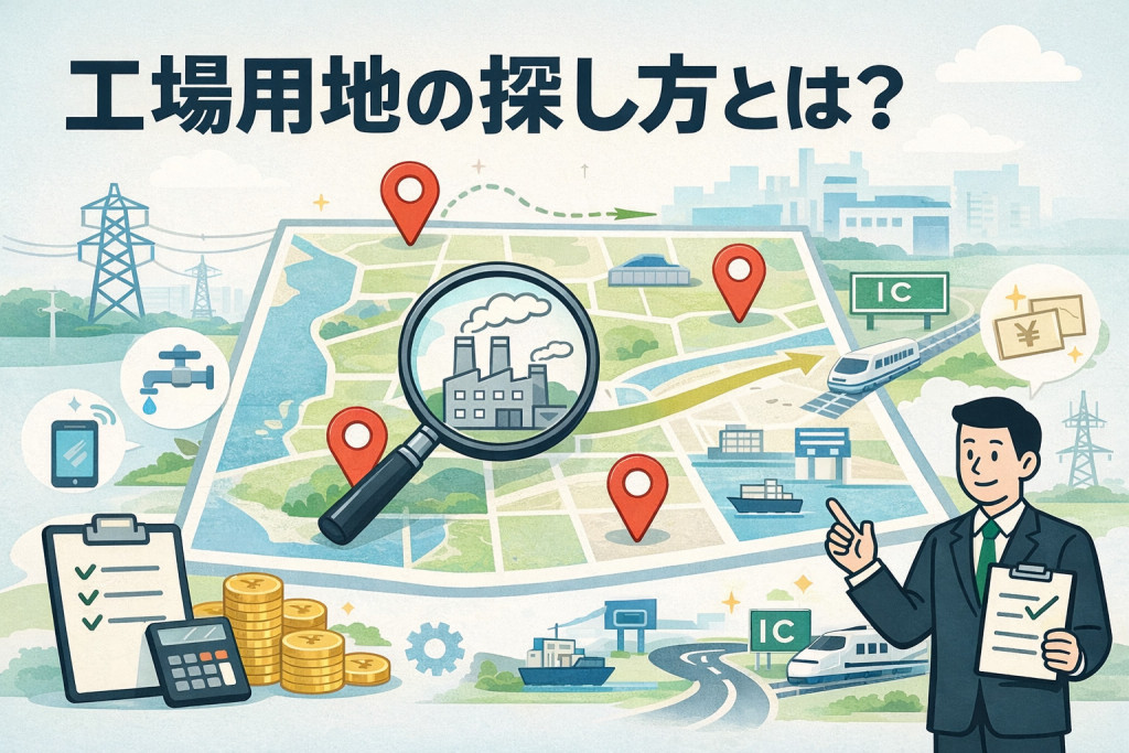 工場用地の探し方とは？探し方別のメリット・デメリット、失敗しないための注意点を解説