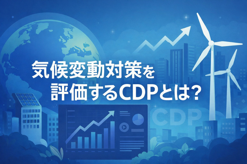 気候変動対策を評価するCDPとは？調査目的やメリット、質問内容、開示サイクルについて解説