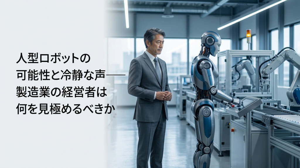 人型ロボットの可能性と冷静な声──製造業の経営者は何を見極めるべきか 