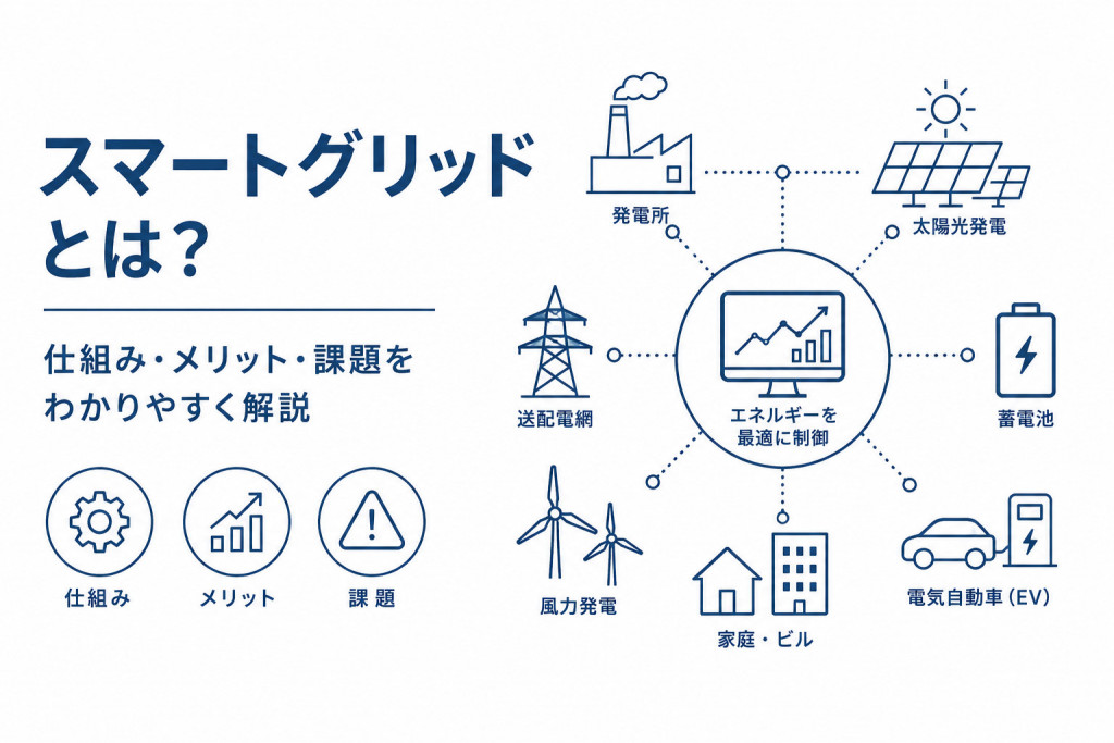 スマートグリッドとは？仕組み・メリット・課題をわかりやすく解説