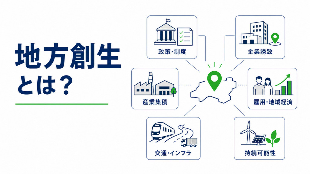 地方創生とは？地域活性化との違いや政策、企業誘致との関係を解説
